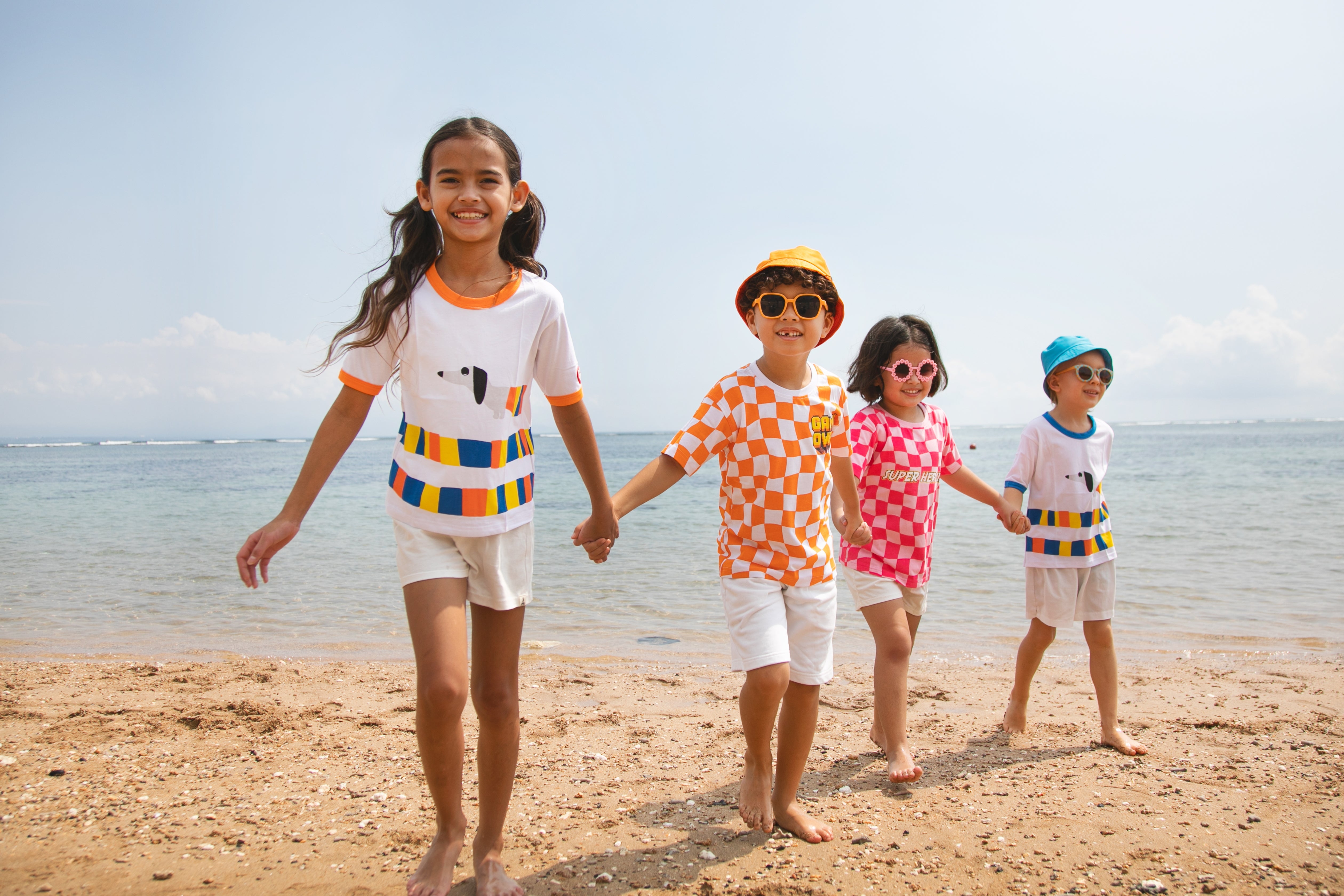 Hot Dog in orange T-shirt